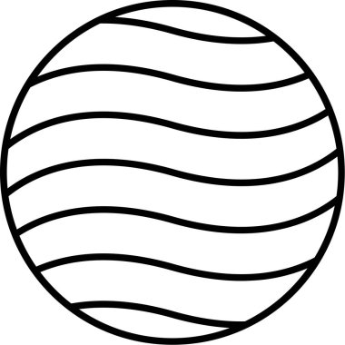 Gezegen. svg Simgesi, Web Kullanımı için Vektör İllüstrasyonu