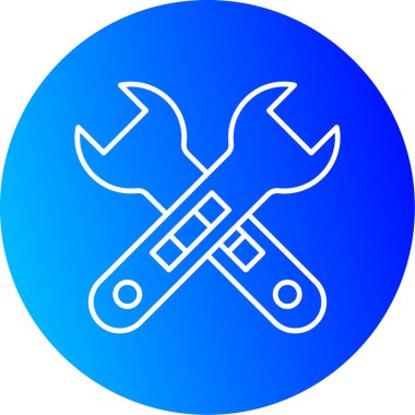 Web Kullanımı için Vektör İllüstrasyonu Çapraz Anahtarı Simgesi