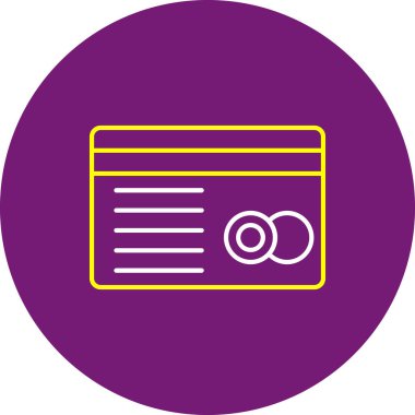 Web Kullanımı için Kredi Kartı Simgesi, Vektör İllüstrasyonu