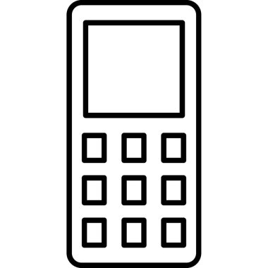 Cep Telefonu. svg Simgesi, Web Kullanımı için Vektör İllüstrasyonu