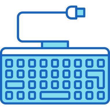 Web Kullanımı için Klavye Simgesi, Vektör İllüstrasyonu