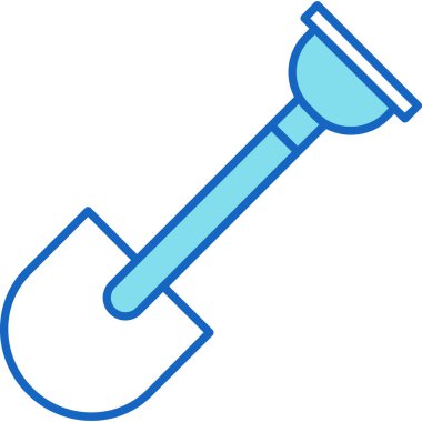 Kürek Simgesi, Web Kullanımı için Vektör İllüstrasyonu