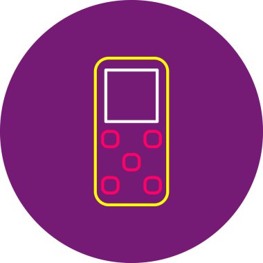 Web Kullanımı için Telefon Simgesi, Vektör İllüstrasyonu