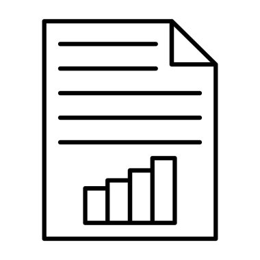 Report.svg Simgesi, Web Kullanımı için Vektör İllüstrasyonu