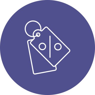 Web kullanımı için İndirim Simgesi, Vektör İllüstrasyonu