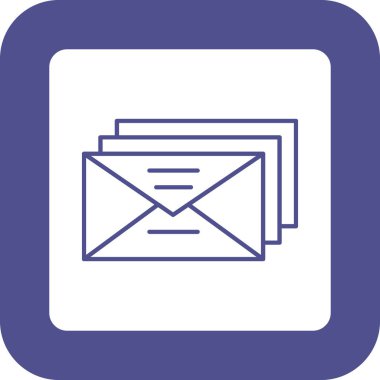 Web Kullanımı için E- posta Simgesi, Vektör İllüstrasyonu