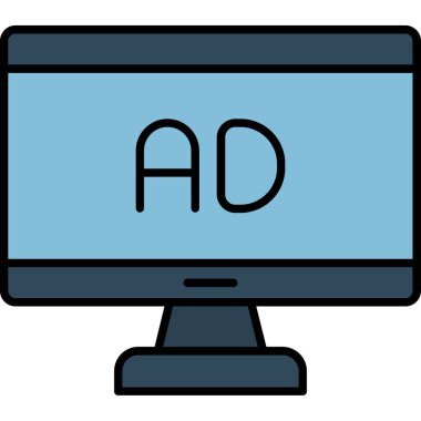 Web Kullanımı için Ad Simgesi, Vektör İllüstrasyonu