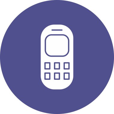 Web Kullanımı için Eski Telefon Simgesi, Vektör İllüstrasyonu