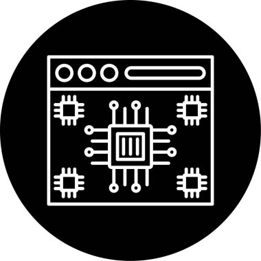 Web Kullanımı için Web Simgesi, Vektör İllüstrasyonu