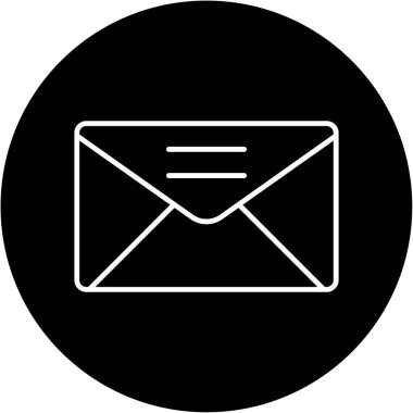 Web Kullanımı için E- posta Simgesi, Vektör İllüstrasyonu