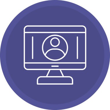 Web Kullanımı için Kullanıcı Simgesi, Vektör İllüstrasyonu