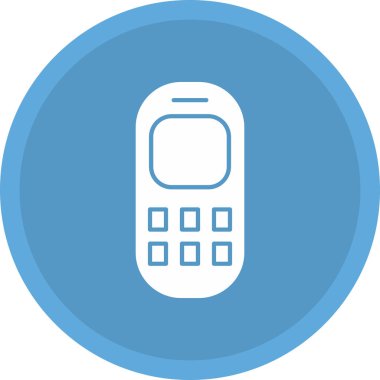 Web Kullanımı için Eski Telefon Simgesi, Vektör İllüstrasyonu