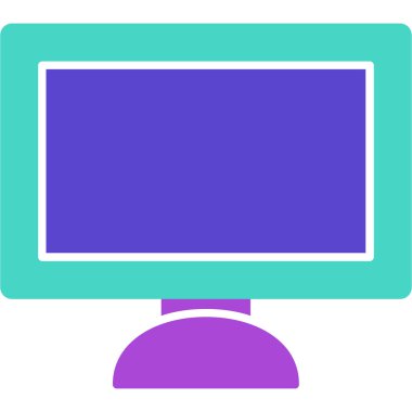 Web Kullanımı için Bilgisayar Simgesi, Vektör İllüstrasyonu