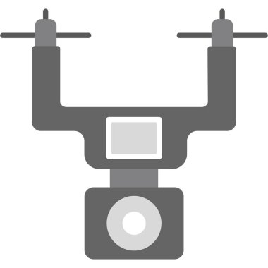 Web Kullanımı için Drone Simgesi, Vektör İllüstrasyonu