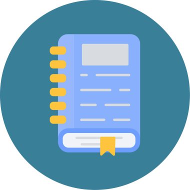 Web Kullanımı için Günlük Simgesi, Vektör İllüstrasyonu