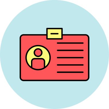 Web kullanımı için Üyelik Simgesi, Vektör İllüstrasyonu