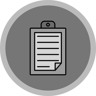 Web Kullanımı için Pano Simgesi, Vektör İllüstrasyonu