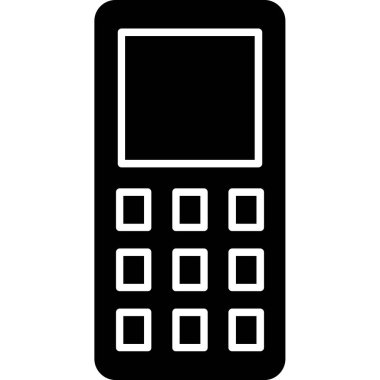 Web kullanımı için Cep Telefonu Simgesi, Vektör İllüstrasyonu