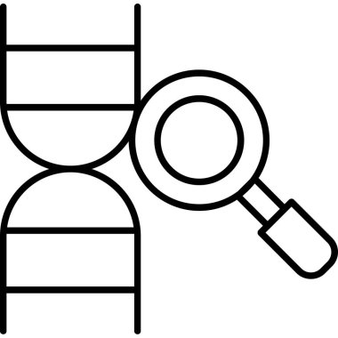 Web Kullanımı için DNA.svg Simgesi, Vektör İllüstrasyonu