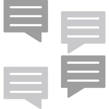 Web Kullanımı için İleti Simgesi, Vektör İllüstrasyonu