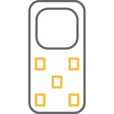 Web Kullanımı için Telefon Simgesi, Vektör İllüstrasyonu