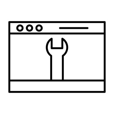 Onarım. svg Simgesi, Web Kullanımı için Vektör İllüstrasyonu