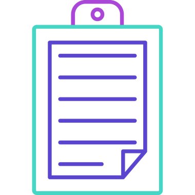 Web Kullanımı için Pano Simgesi, Vektör İllüstrasyonu