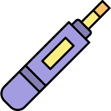 Hamilelik Test Simgesi, Web Kullanımı için Vektör İllüstrasyonu