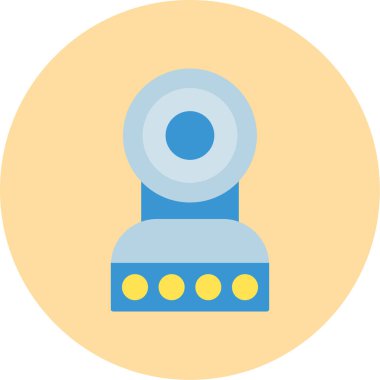 Web Kullanımı için Web Kamera Simgesi, Vektör İllüstrasyonu