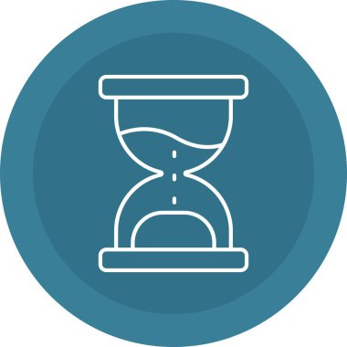 Web Kullanımı için Kum İzleme Simgesi, Vektör İllüstrasyonu