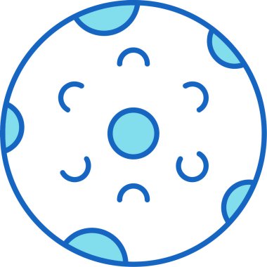 Web Kullanımı için Ay Simgesi, Vektör İllüstrasyonu