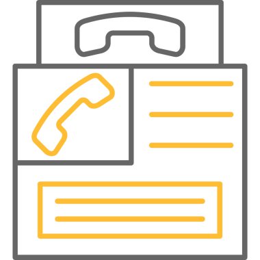 Web Kullanımı için Telefon kulübesi Simgesi, Vektör İllüstrasyonu