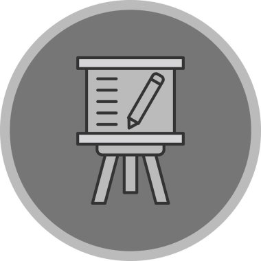 Web Kullanımı için Grafik Tahta Simgesi, Vektör İllüstrasyonu