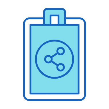 Web Kullanımı için Simge Paylaş, Vektör İllüstrasyonu