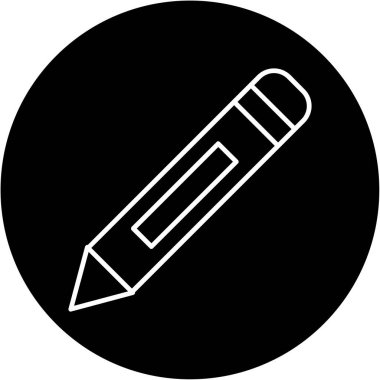 Web Kullanımı için Kalem Simgesi, Vektör İllüstrasyonu