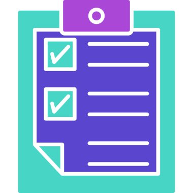 Web Kullanımı için Not Defteri Simgesi, Vektör İllüstrasyonu