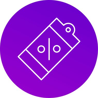 Web Kullanımı için Satış Etiketi Simgesi, Vektör İllüstrasyonu