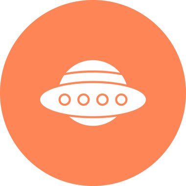 Web Kullanımı için Ufo Simgesi, Vektör İllüstrasyonu