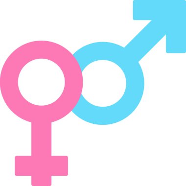 Web Kullanımı için Cinsiyet Simgesi, Vektör İllüstrasyonu