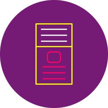 Web Kullanımı için LG Cep Telefonu Simgesi, Vektör İllüstrasyonu