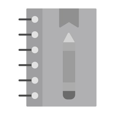 Web Kullanımı için Not Defteri Simgesi, Vektör İllüstrasyonu