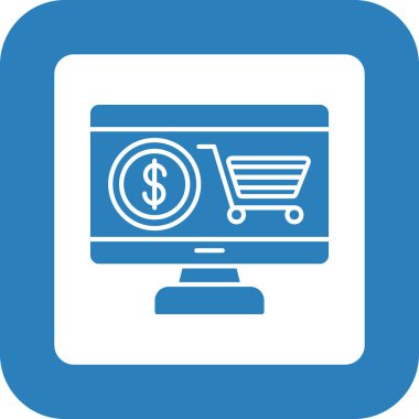 Web Kullanımı için Etrade Simgesi, Vektör İllüstrasyonu