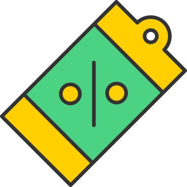 Web Kullanımı için Satış Etiketi Simgesi, Vektör İllüstrasyonu