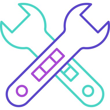 Web Kullanımı için Vektör İllüstrasyonu Çapraz Anahtarı Simgesi