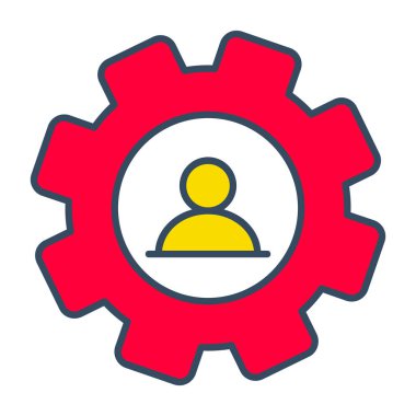 Web Kullanımı için Kullanıcı Simgesi, Vektör İllüstrasyonu