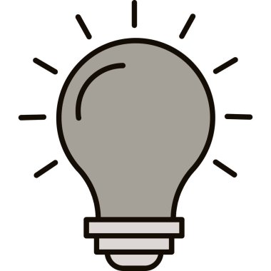 Web Kullanımı için hafif Simge, Vektör İllüstrasyonu