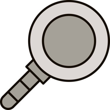 Web Kullanımı için Büyütme Cam Simgesi, Vektör İllüstrasyonu