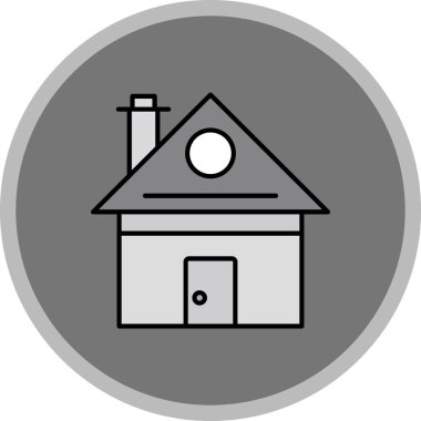 Web Kullanımı için Ev Simgesi, Vektör İllüstrasyonu