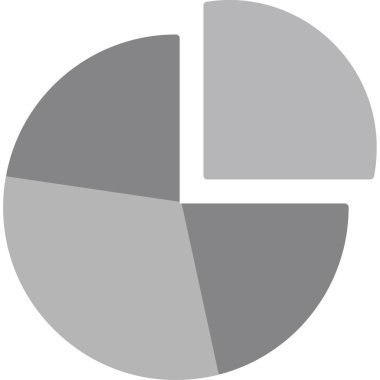 Web Kullanımı için Pasta Çizelgesi Simgesi, Vektör İllüstrasyonu