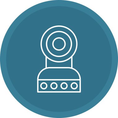 Web Kullanımı için Web Kamera Simgesi, Vektör İllüstrasyonu